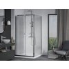 MEXEN/S - Apia sprchový kout posuvný 90x90, sklo transparent, chrom + vanička 840-090-090-01-00-4010