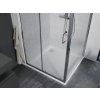 MEXEN/S - Apia sprchový kout posuvný 90x90, sklo transparent, chrom + vanička 840-090-090-01-00-4010