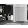 MEXEN/S - Kioto L Sprchová zástěna WALK-IN 80 x 200, černý vzor, bílá 800-080-103-20-70