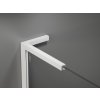 MEXEN/S - Kioto+ L Sprchová zástěna WALK-IN s poličkou a držákem ručníků 110 x 200 cm, černý vzor, bilá 800-110-123-20-78