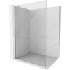 MEXEN/S - Kioto+ L Sprchová zástěna WALK-IN s poličkou a držákem ručníků 80 x 200 cm, transparent, nikl kartáčovaná 800-080-123-97-00