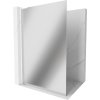 MEXEN/S - Kioto L Sprchová zástěna WALK-IN 90 x 200, zrcadlové sklo, bílá 800-090-103-20-50