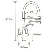 MEXEN/S - Elias granitový dřez s odkapávačem včetně baterie Duo, černá/stříbrná metalik 6511-73-671701-07