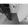 MEXEN/S - Kioto Sprchová zástěna WALK-IN 90 x 40 cm, černý vzor, grafit kartáčovaná 800-090-212-66-70-040