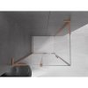 MEXEN/S - Velar L sprchový kout, posuvné dveře 100 x 75, transparent, měď kartáčovaná 871-100-075-03-65