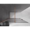 MEXEN/S - Velar Sprchová zástěna posuvná Walk-in 150 x 200 cm, grafit 8 mm, měď kartáčovaná 871-150-000-43-65
