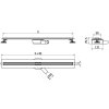 MEXEN - Flat 360 Slim podlahový žlab 80 cm otočný nerez 1041080