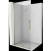 MEXEN/S - Velar L Sprchová zástěna posuvná Walk-in 110 x 200 cm, transparent 8 mm, zlato 871-110-003-03-50