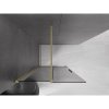 MEXEN/S - Velar Sprchová zástěna posuvná Walk-in 120 x 200, grafit 8 mm, zlato kartáčovaná 871-120-000-43-55