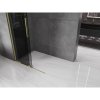 MEXEN/S - Velar Sprchová zástěna posuvná Walk-in 120 x 200, grafit 8 mm, zlato kartáčovaná 871-120-000-43-55