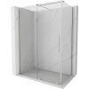 MEXEN/S - Velar sprchový kout, posuvné dveře 160 x 75 cm, transparent, nikl kartáčovaná 871-160-075-01-97
