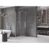 MEXEN/S - Velar Sprchová zástěna posuvná Walk-in 80 x 200 cm, transparent 8 mm, nikl kartáčovaný 871-080-000-03-97