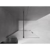 MEXEN/S - Velar Sprchová zástěna posuvná Walk-in 110 x 200 cm, transparent 8 mm, grafit metal 871-110-000-03-95