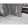MEXEN/S - Velar Sprchová zástěna posuvná Walk-in 130 x 200 cm, transparent 8 mm, nikl kartáčovaný 871-130-000-03-97