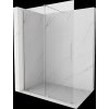 MEXEN/S - Velar Sprchová zástěna posuvná Walk-in 140 x 200 cm, transparent 8 mm, nikl kartáčovaný 871-140-000-03-97