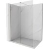 MEXEN/S - Velar Sprchová zástěna posuvná Walk-in 160 x 200 cm, transparent 8 mm, nikl kartáčovaný 871-160-000-03-97