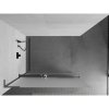 MEXEN/S - Kioto+ L Sprchová zástěna WALK-IN s poličkou a držákem ručníků 70 x 200 cm, dekor, grafit metal 800-070-123-95-30
