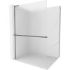 MEXEN/S - Kioto+ L Sprchová zástěna WALK-IN s poličkou a držákem ručníků 70 x 200 cm, dekor, grafit metal 800-070-123-95-30