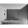 MEXEN/S - Kioto+ L Sprchová zástěna WALK-IN s poličkou a držákem ručníků 80 x 200 cm, dekor, grafit kartáčovaná 800-080-123-66-30