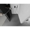 MEXEN/S - Kioto+ L Sprchová zástěna WALK-IN s poličkou a držákem ručníků 90 x 200 cm, grafit, grafit kartáčovaná 800-090-123-66-40