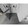 MEXEN/S - Kioto+ L Sprchová zástěna WALK-IN s poličkou a držákem ručníků 90 x 200 cm, zrcadlová, grafit kartáčovaná 800-090-123-66-50