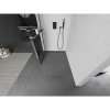 MEXEN/S - Kioto+ L Sprchová zástěna WALK-IN s poličkou a držákem ručníků 90 x 200 cm, černý vzor, grafit kartáčovaná 800-090-123-66-77