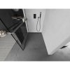 MEXEN/S - Kioto+ L Sprchová zástěna WALK-IN s poličkou a držákem ručníků 90 x 200, černý vzor, grafit kartáčovaná 800-090-123-66-78