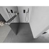 MEXEN/S - Kioto+ L Sprchová zástěna WALK-IN s poličkou a držákem ručníků 100 x 200 cm, zrcadlové, grafit metal 800-100-123-95-50