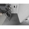 MEXEN/S - Kioto+ L Sprchová zástěna WALK-IN s poličkou a držákem ručníků 80 x 200 cm, bílý vzor, grafit kartáčovaná 800-080-123-66-97