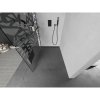 MEXEN/S - Kioto+ L Sprchová zástěna WALK-IN s poličkou a držákem ručníků 110 x 200 cm, bílý vzor, grafit metal 800-110-123-95-85