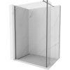 MEXEN/S - Kioto Sprchová zástěna WALK-IN 120 x 40 cm, transparent, grafit kartáčovaná 800-120-212-66-00-040