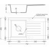 MEXEN/S - Pablo granitový dřez 1 s odkapávačem včetně baterie Flora, černá/stříbrná metalik 6510-73-670401-57-G
