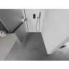 MEXEN/S - Kioto+ L Sprchová zástěna WALK-IN s poličkou a držákem ručníků 90 x 200 cm, dekor, černá 800-090-123-70-30