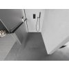 MEXEN/S - Kioto+ L Sprchová zástěna WALK-IN s poličkou a držákem ručníků 110 x 200 cm, dekor, černá 800-110-123-70-30