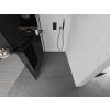 MEXEN/S - Kioto+ L Sprchová zástěna WALK-IN s poličkou a držákem ručníků 100 x 200 cm, grafit, černá 800-100-123-70-40