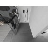 MEXEN/S - Kioto+ L Sprchová zástěna WALK-IN s poličkou a držákem ručníků 80 x 200 cm, bílý vzor, černá 800-080-123-70-97