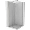 MEXEN/S - Velar sprchový kout, posuvné dveře 110 x 110 cm, transparent, nikl kartáčovaná 871-110-110-01-97