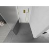 MEXEN/S - Kioto L Sprchová zástěna WALK-IN 90 x 200, transparent/dekor, zlatá kartáčovaná 800-090-103-55-35