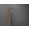 MEXEN/S - Kioto Sprchová zástěna WALK-IN 100 x 200, transparent 8 mm, měď kartáčovaná 800-100-101-65-00