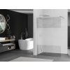MEXEN/S - KIOTO Sprchová zástěna WALK-IN 120x200 cm 8 mm, chrom, Transparent/matné sklo 800-120-101-01-35