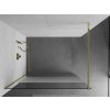 MEXEN/S - KIOTO Sprchová zástěna WALK-IN 120x200 cm 8 mm, zlatá, Transparent/matné sklo 800-120-101-50-35