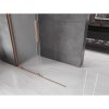 MEXEN/S - Velar Sprchová zástěna posuvná Walk-in 130 x 200 cm, dekor 8 mm, měď kartáčovaná 871-130-000-33-65