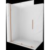 MEXEN/S - Velar Sprchová zástěna posuvná Walk-in 130 x 200 cm, dekor 8 mm, měď kartáčovaná 871-130-000-33-65
