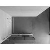 MEXEN/S - Kioto+ L Sprchová zástěna WALK-IN s poličkou a držákem ručníků 100 x 200 cm, černý vzor, bilá 800-100-123-20-77