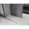 MEXEN/S - Velar Sprchová zástěna posuvná Walk-in 130 x 200 cm, dekor 8 mm, grafit metal 871-130-000-33-95