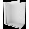 MEXEN/S - Velar Sprchová zástěna posuvná Walk-in 130 x 200 cm, dekor 8 mm, grafit metal 871-130-000-33-95