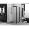 MEXEN/S - Exo sprchový kout dveře křídlové 135 x 75, transparent, černá 819-135-075-70-00