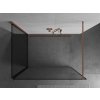 MEXEN/S - Kioto Sprchová zástěna WALK-IN 120 x 80 cm, černý vzor, měď kartáčovaná 800-120-212-65-70-080