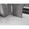MEXEN/S - Velar L Sprchová zástěna posuvná Walk-in 90 x 200 cm, transparent 8 mm, bílá 871-090-003-03-20
