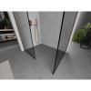 MEXEN/S - Kioto Sprchová zástěna Walk-in 120 x 100 cm, černý vzor, měď kartáčovaná 800-120-202-65-70-100